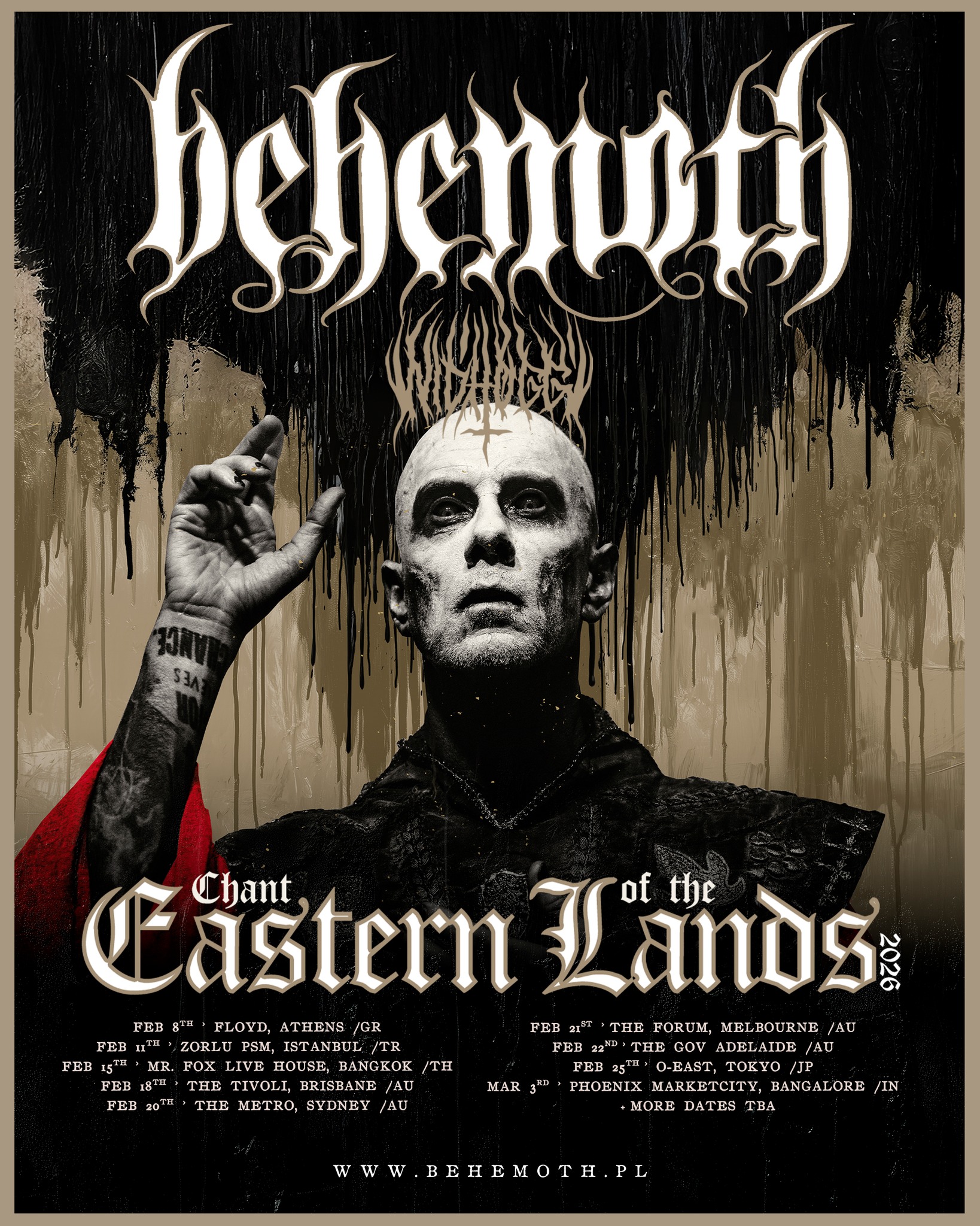 Behemoth The Godless 4 Tour Poster 2026